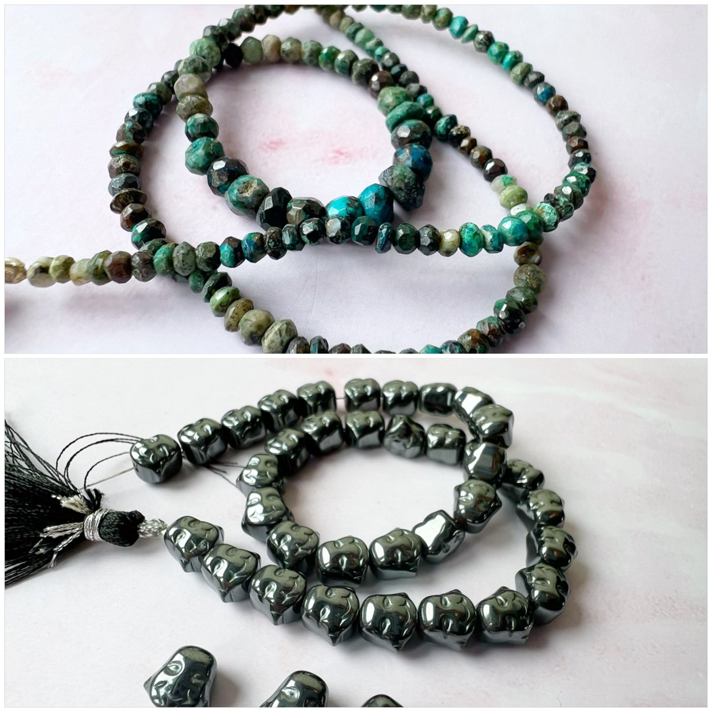 ROSE GOLD - Chrysocolla Customisable bracelets