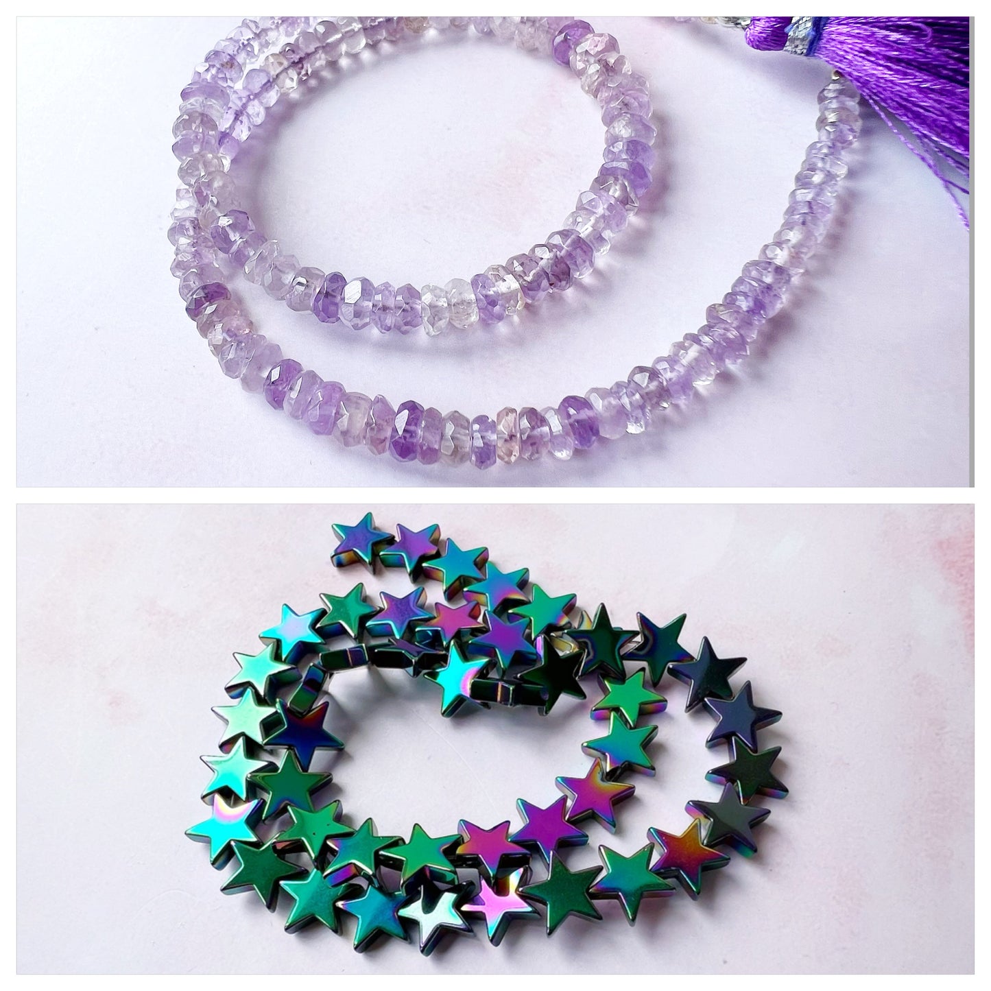 GOLD - Pink Amethyst Customisable bracelets