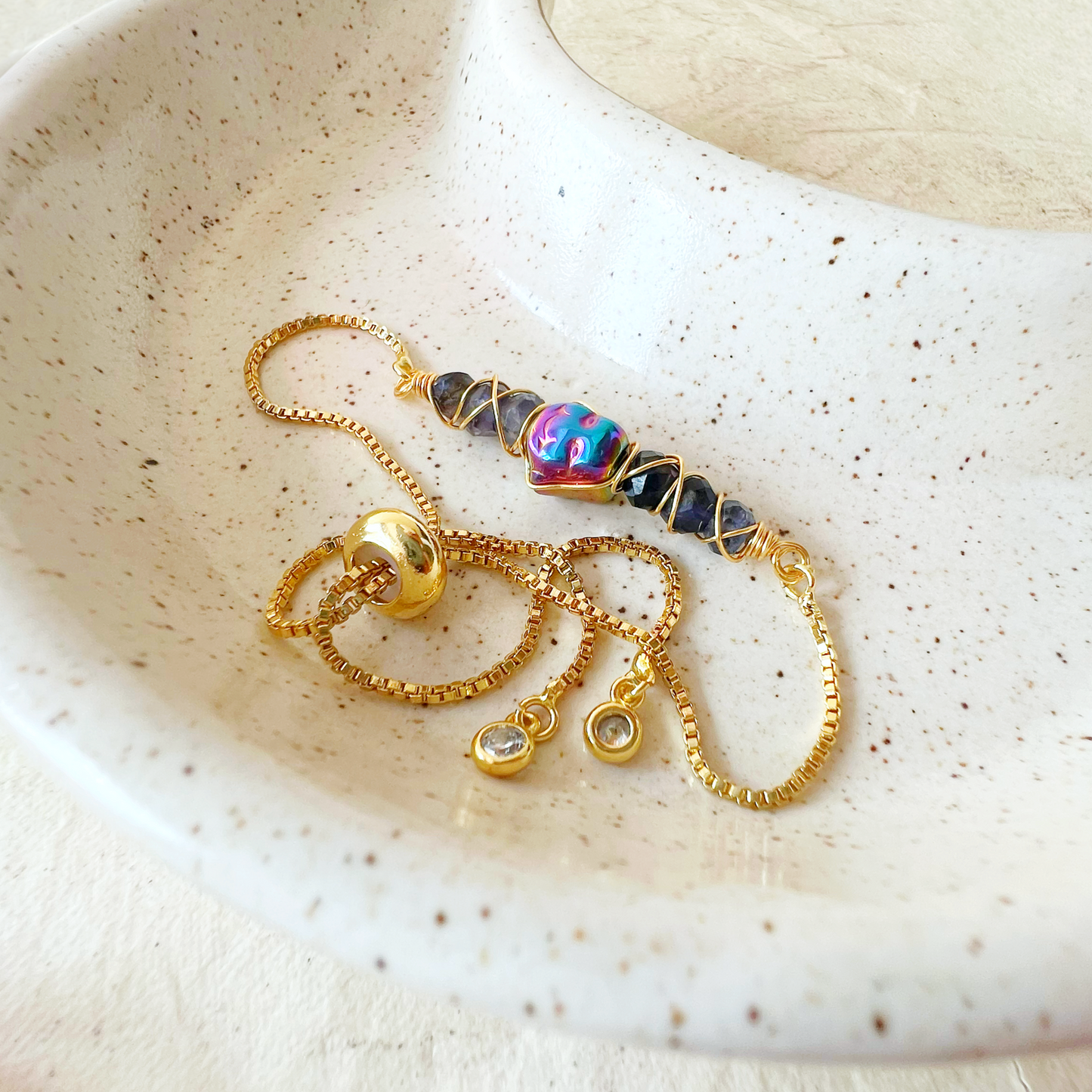 GOLD - Iolite Customisable bracelets