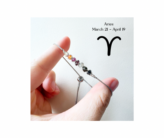 Zodiac star sign bracelet - Aries