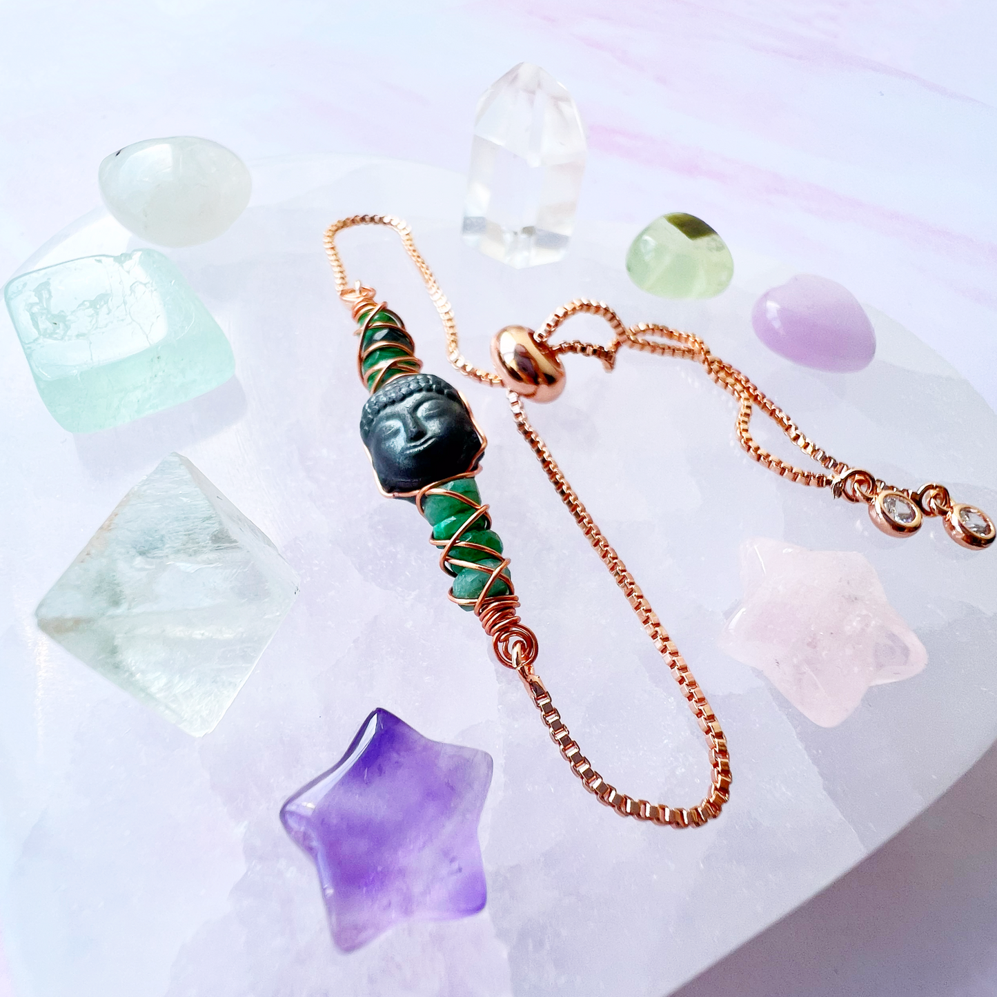 ROSE GOLD - Emerald Customisable bracelets