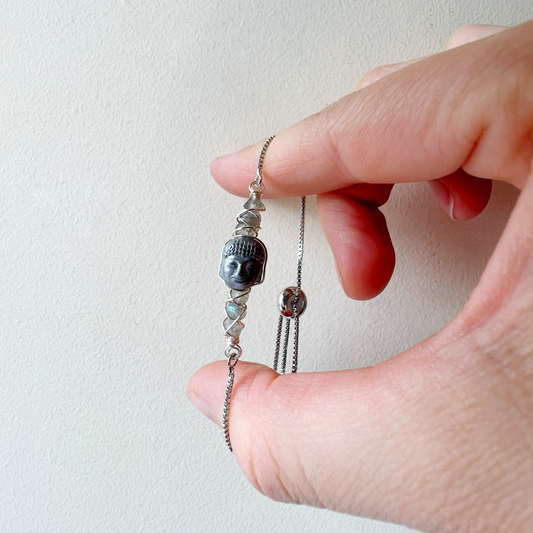 SILVER - Labradorite Customisable bracelets