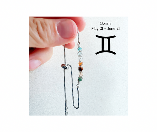 Zodiac star sign bracelet - Gemini