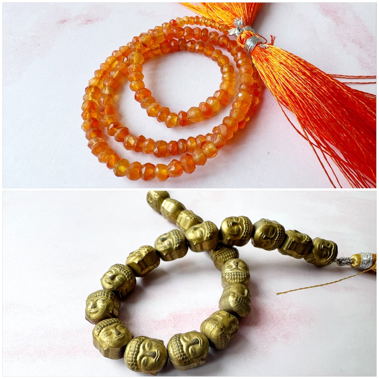 ROSE GOLD - Carnelian Customisable bracelets