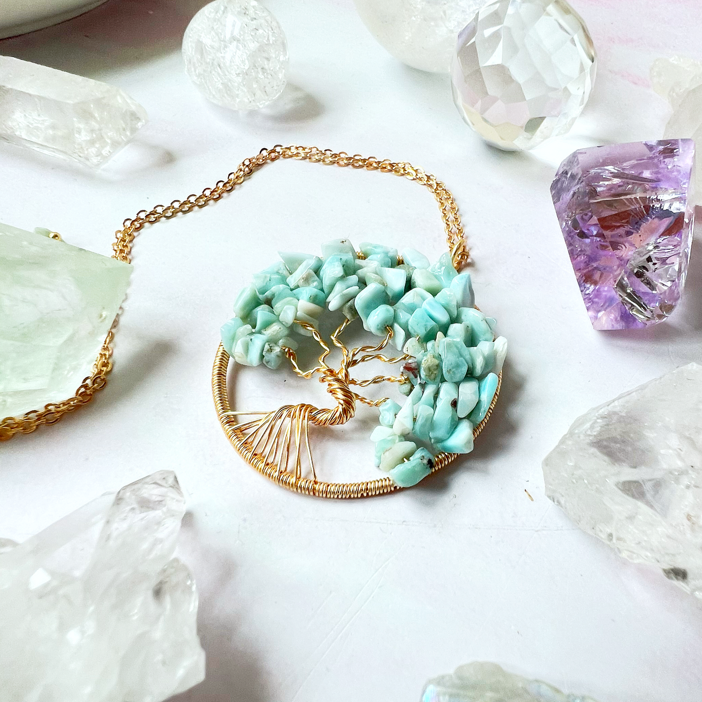 Larimar Tree of Life Pendant
