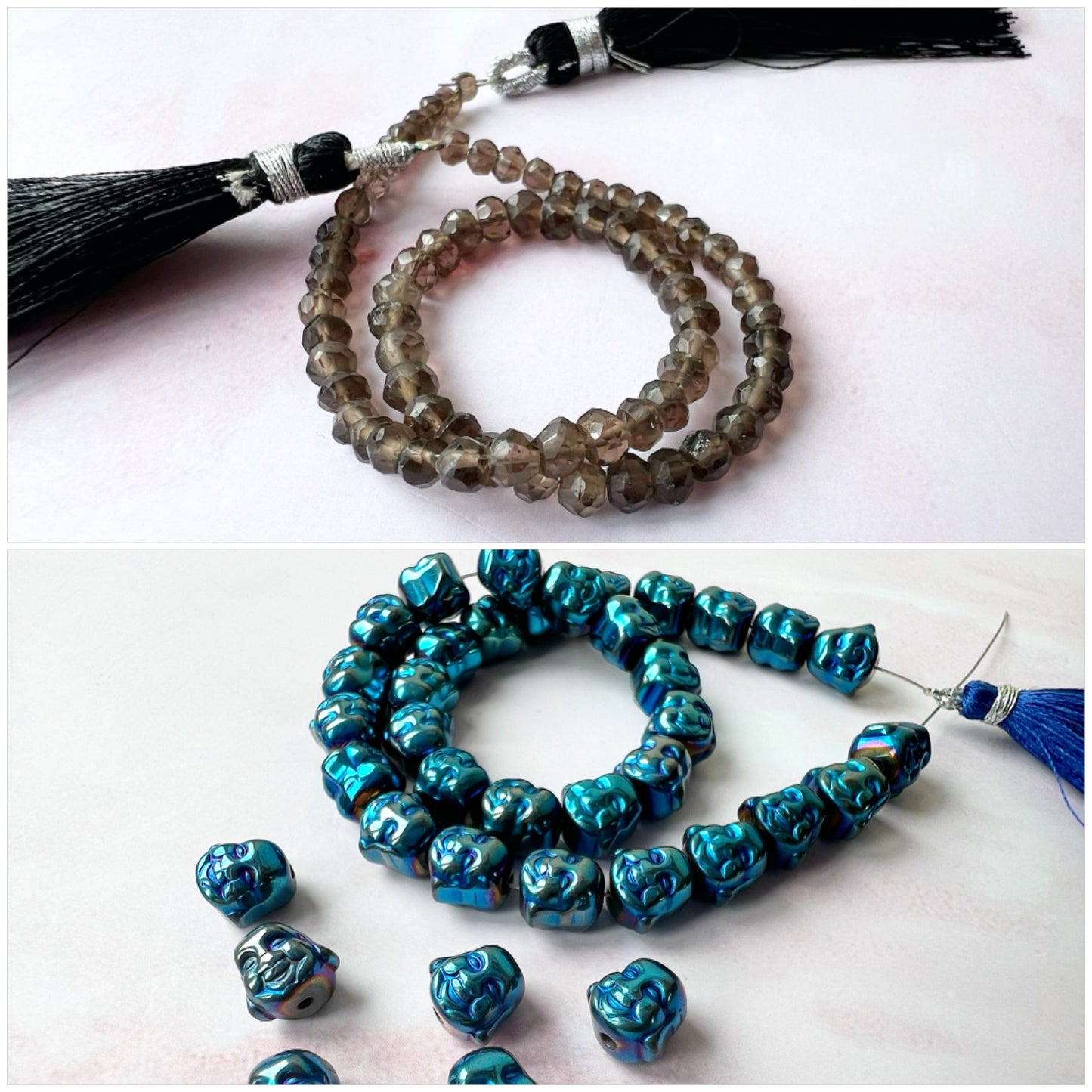 SILVER - Smokey Quartz Customisable bracelets