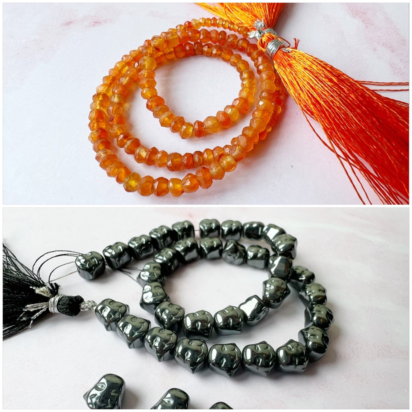 SILVER - Carnelian Customisable bracelets
