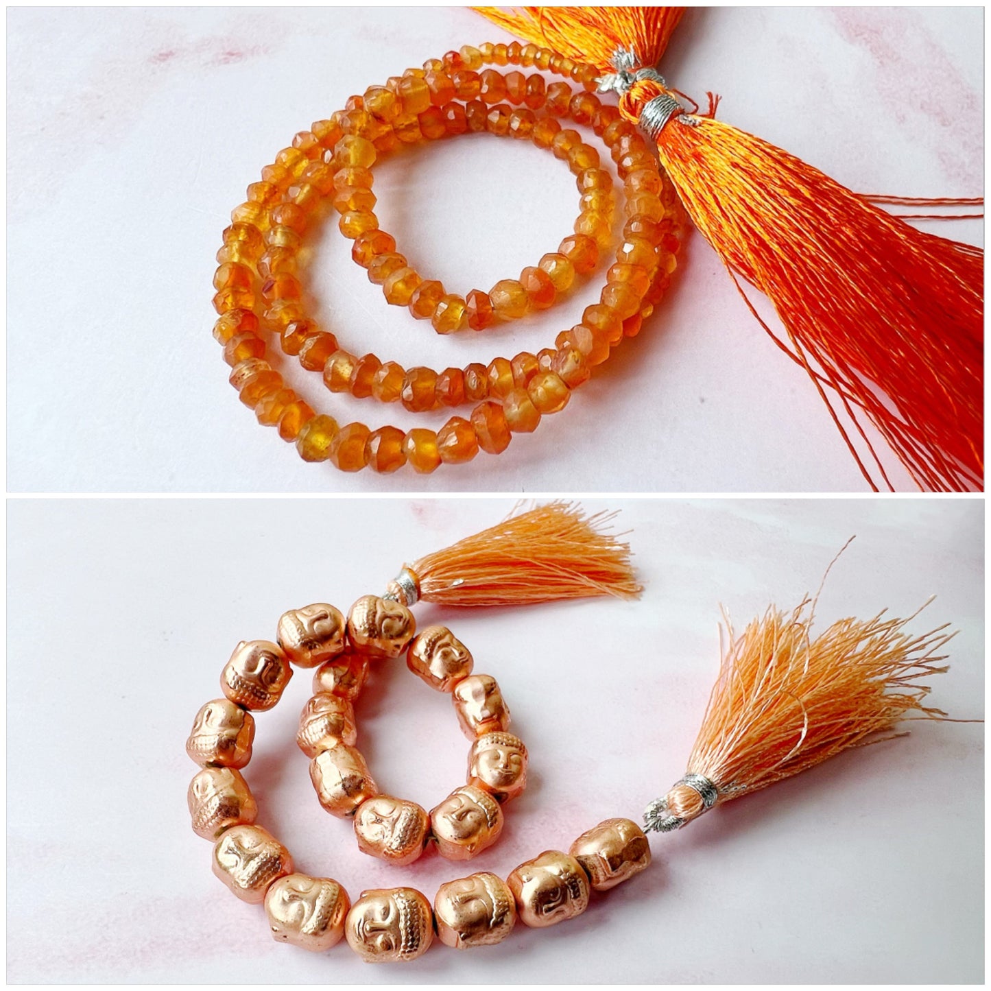 ROSE GOLD - Carnelian Customisable bracelets