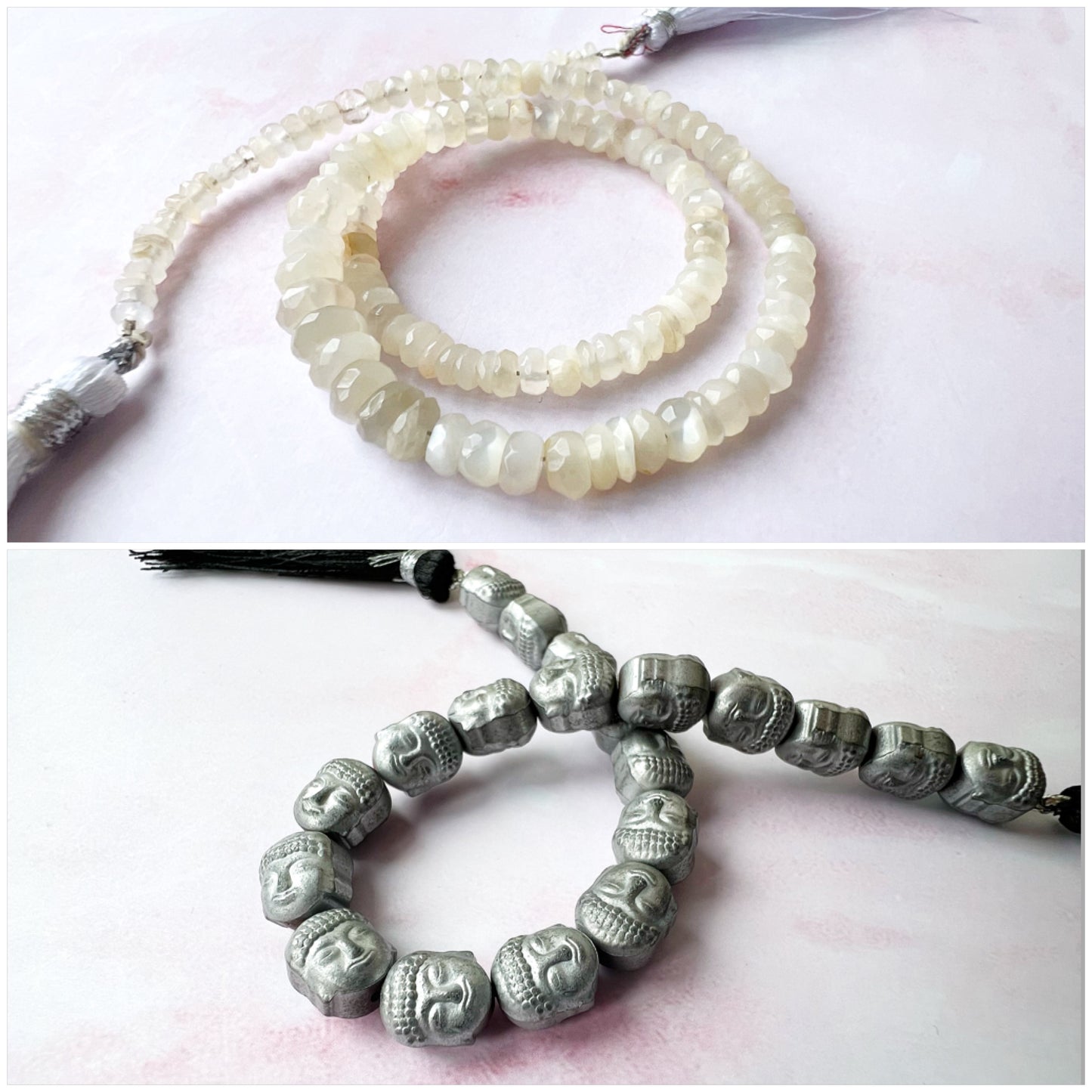 GOLD - White Moonstone Customisable bracelets