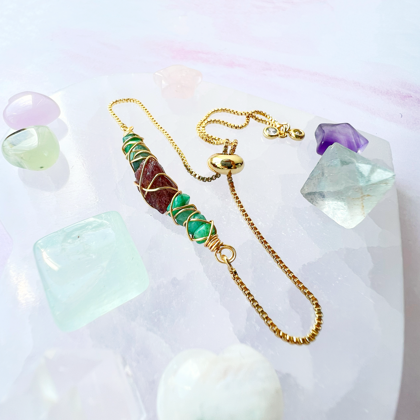 GOLD - Emerald Customisable bracelets