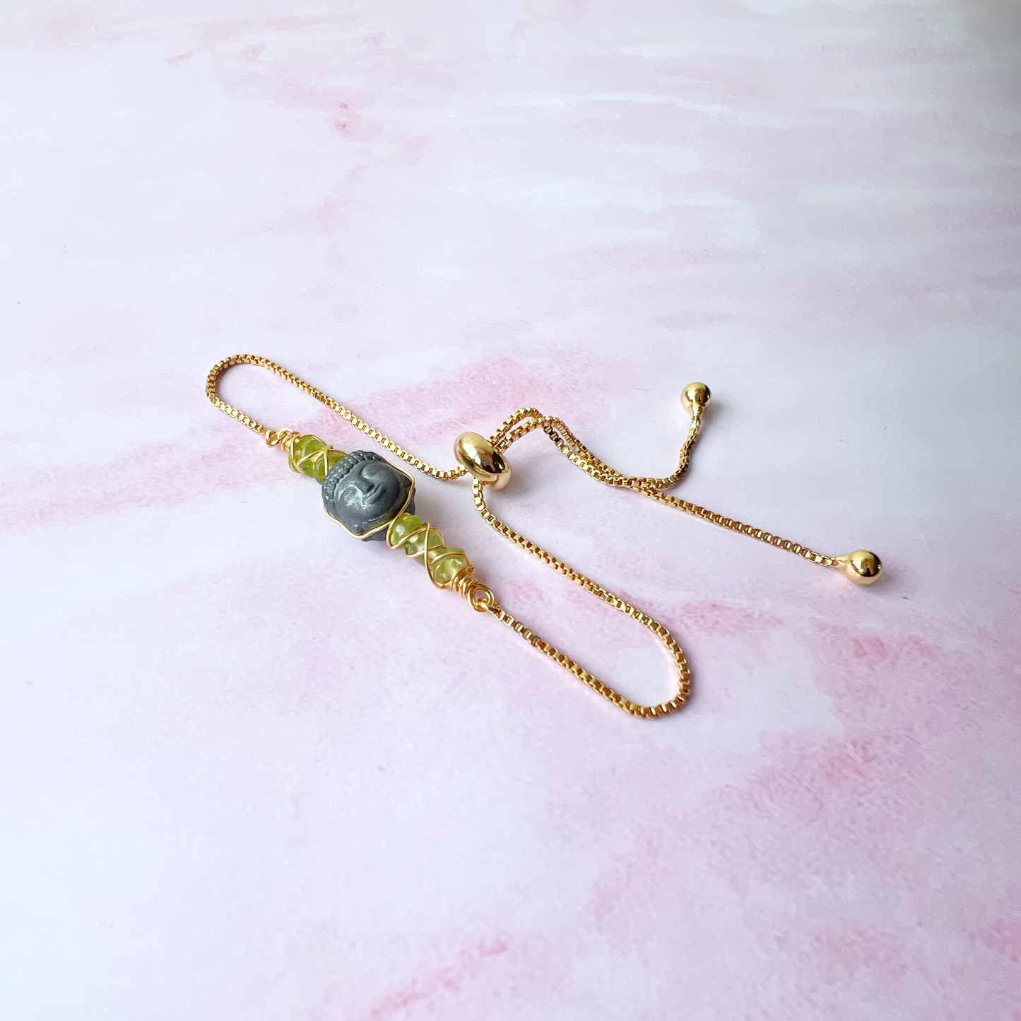 GOLD - Peridot Customisable bracelets