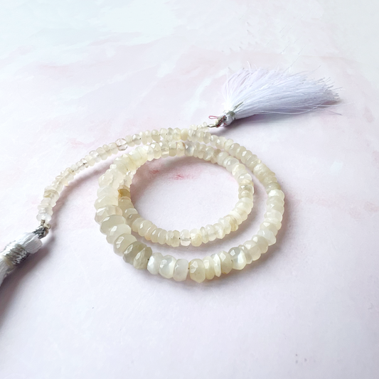 GOLD - White Moonstone Customisable bracelets