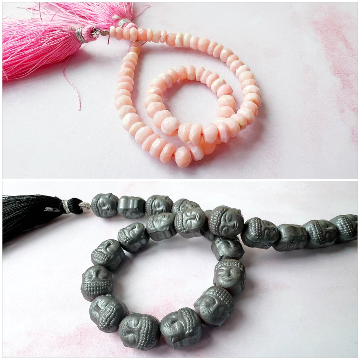 GOLD - Pink Opal Customisable bracelets