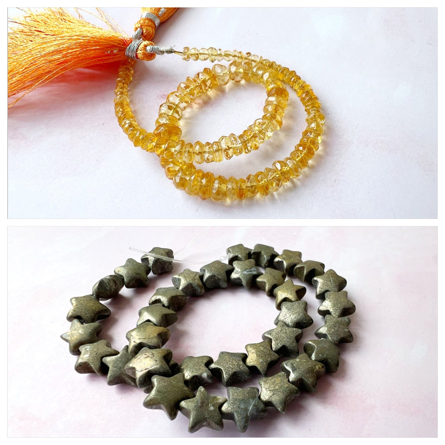 ROSE GOLD - Citrine Customisable bracelets