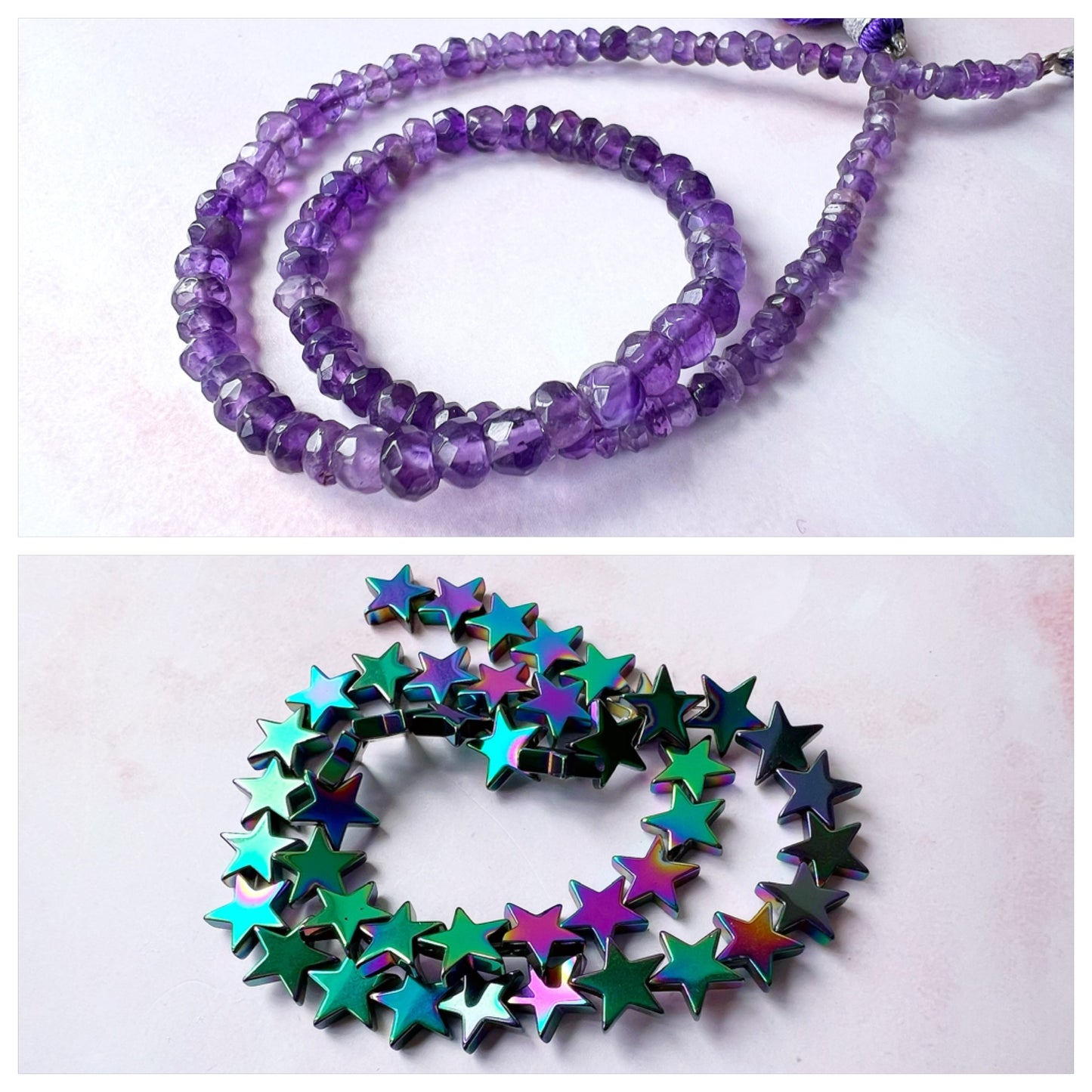 GOLD - Amethyst Customisable bracelets - adjustable