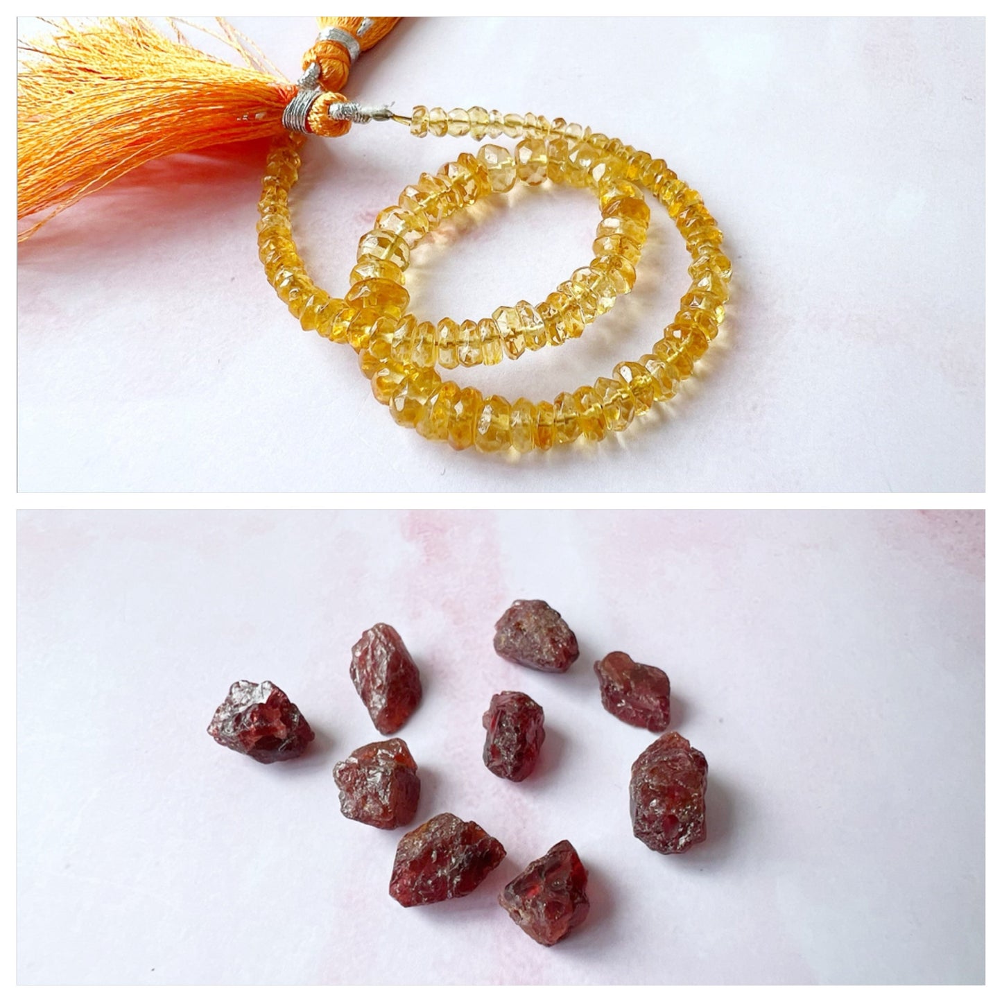 SILVER - Citrine Customisable bracelets