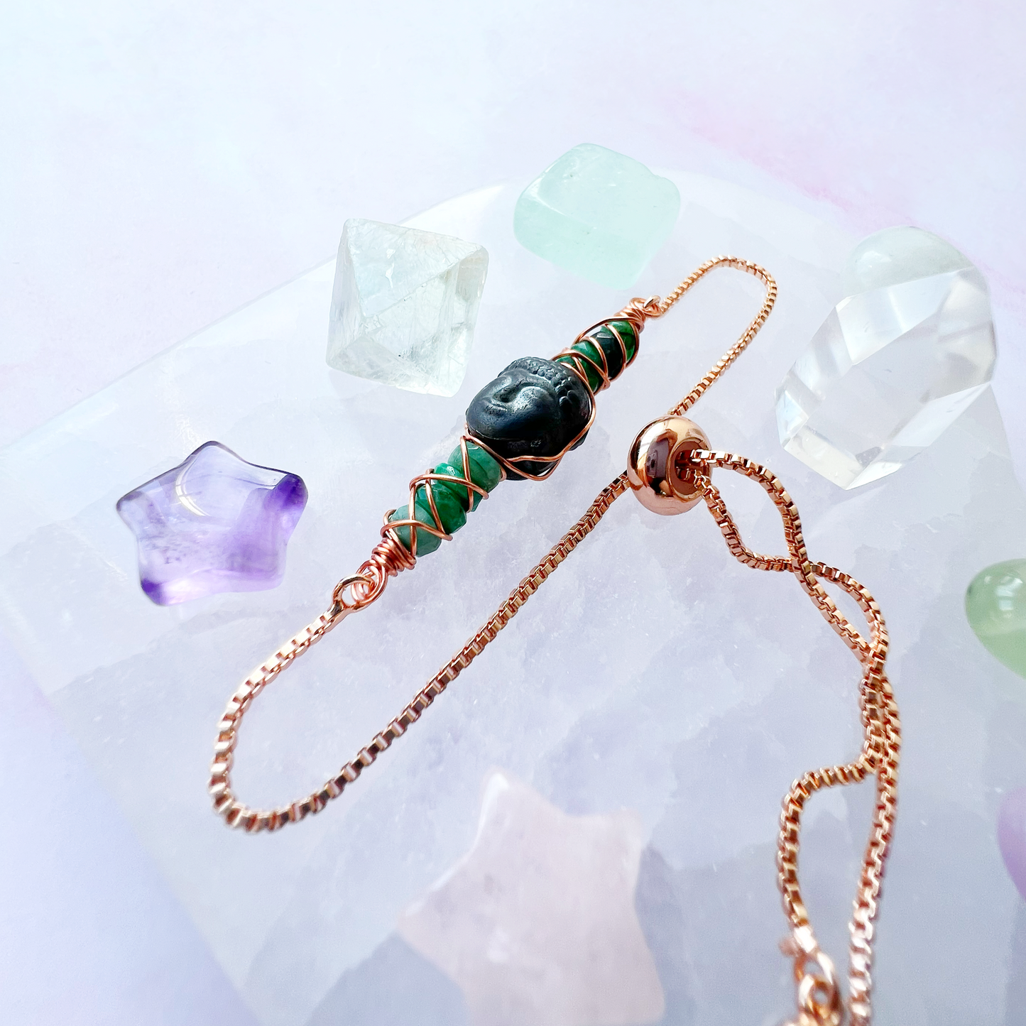 ROSE GOLD - Emerald Customisable bracelets