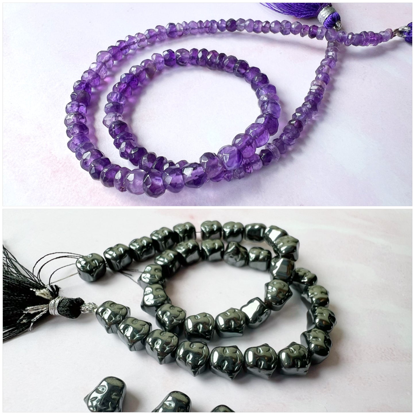 GOLD - Amethyst Customisable bracelets - adjustable