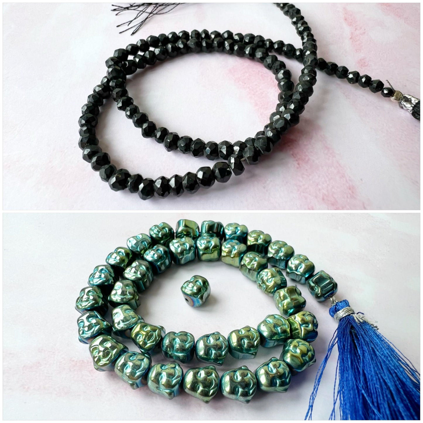 ROSE GOLD - Black Spinel Customisable bracelets