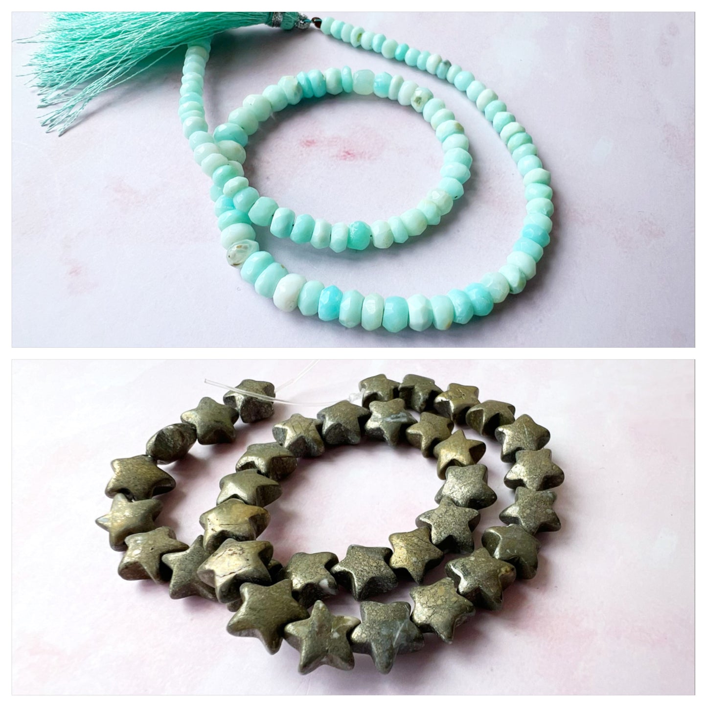 GOLD - Peruvian Opal Customisable bracelets - adjustable