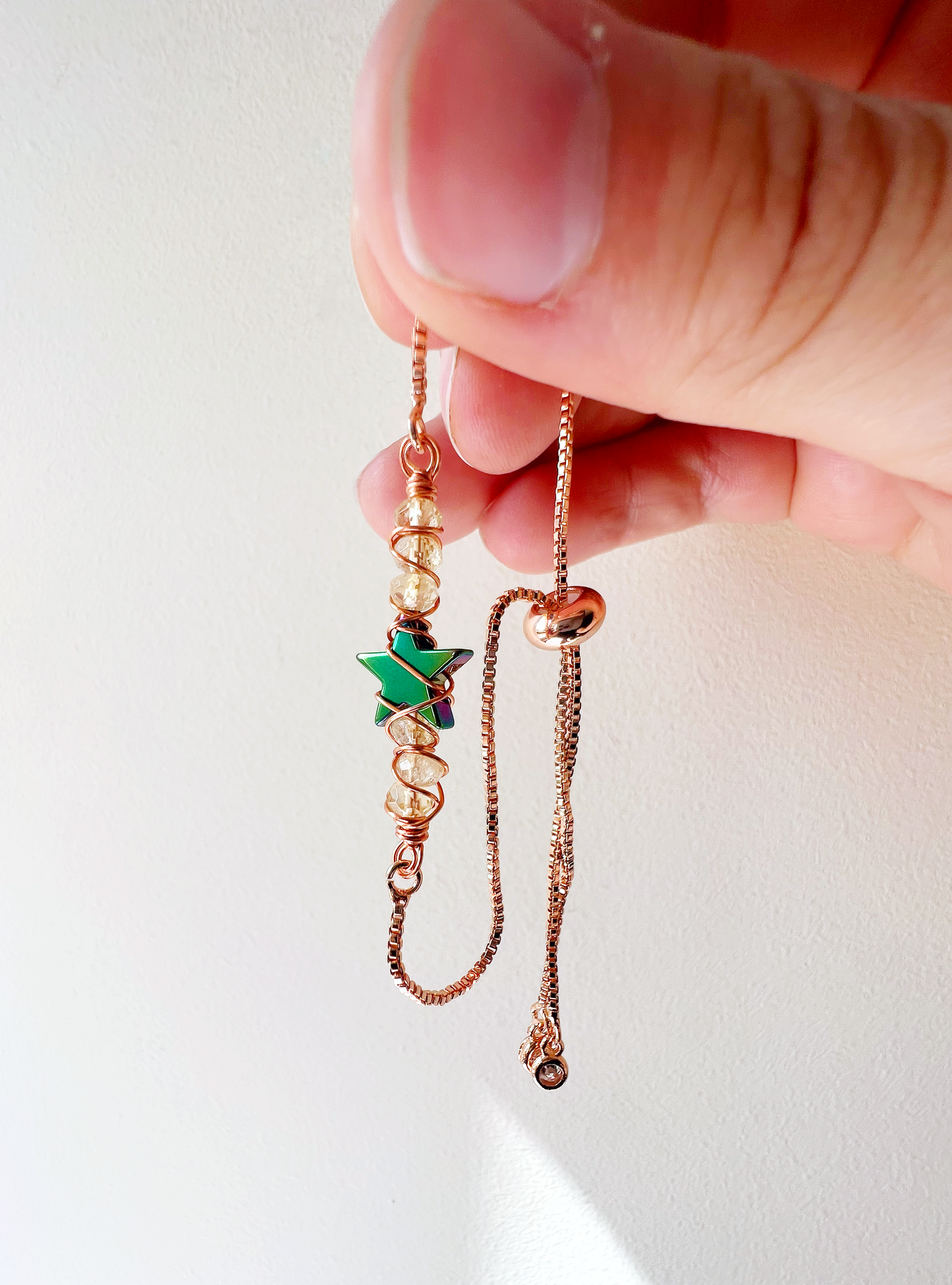 ROSE GOLD - Citrine Customisable bracelets