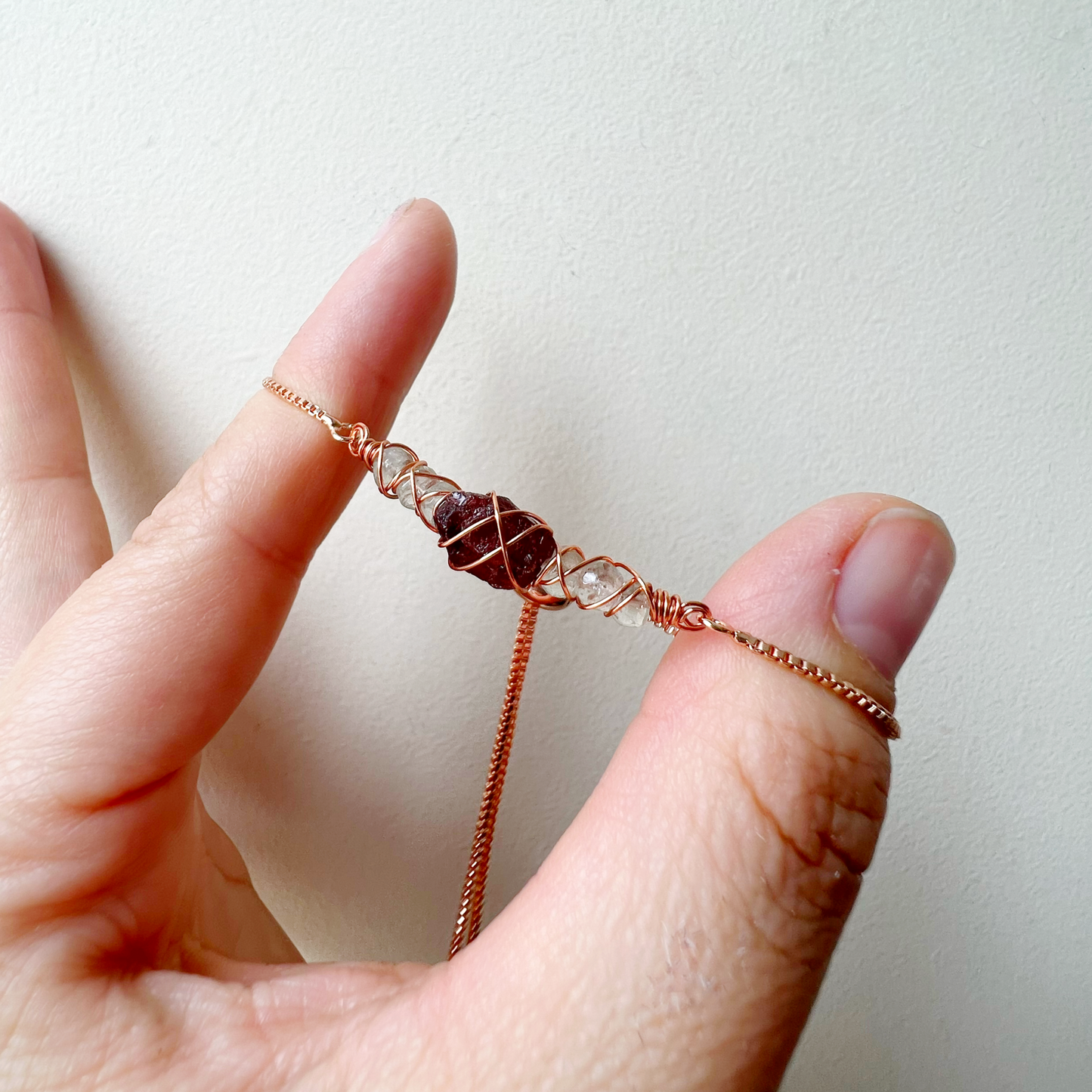ROSE GOLD - Green Amethyst (Prasiolite) Customisable bracelets