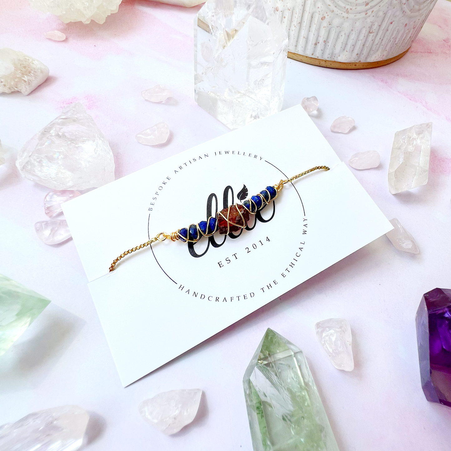 GOLD - Lapis Lazuli Customisable bracelets
