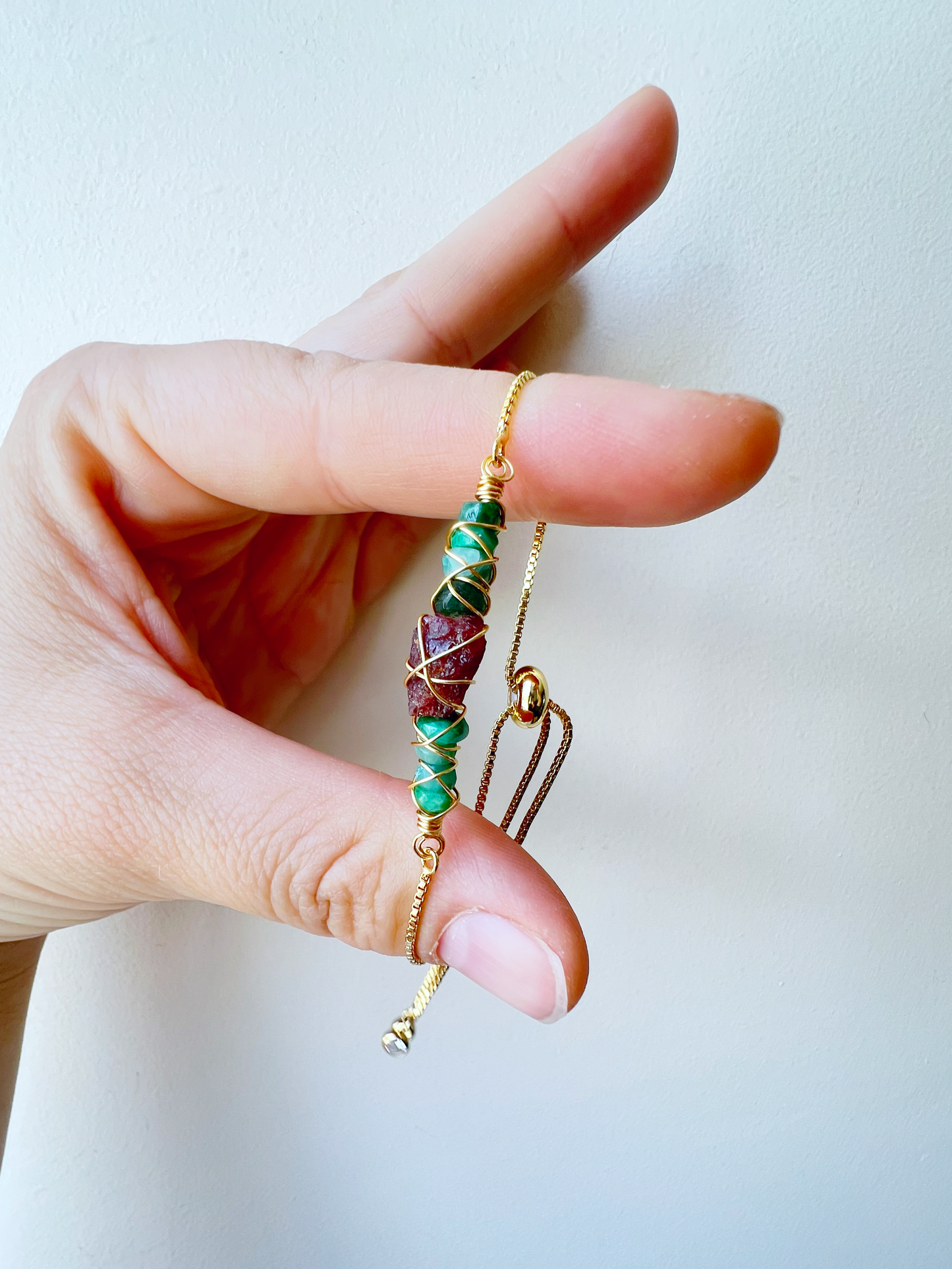 GOLD - Emerald Customisable bracelets