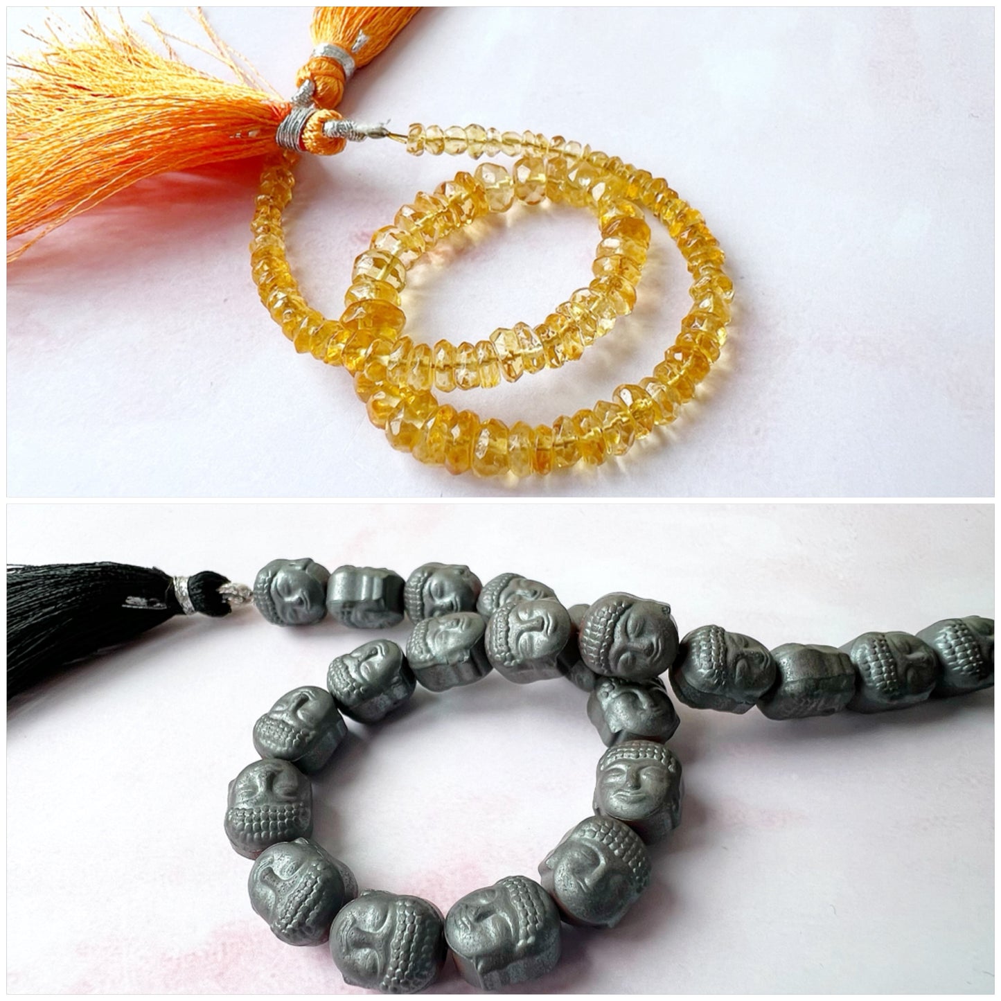 GOLD - Citrine Customisable bracelets - adjustable