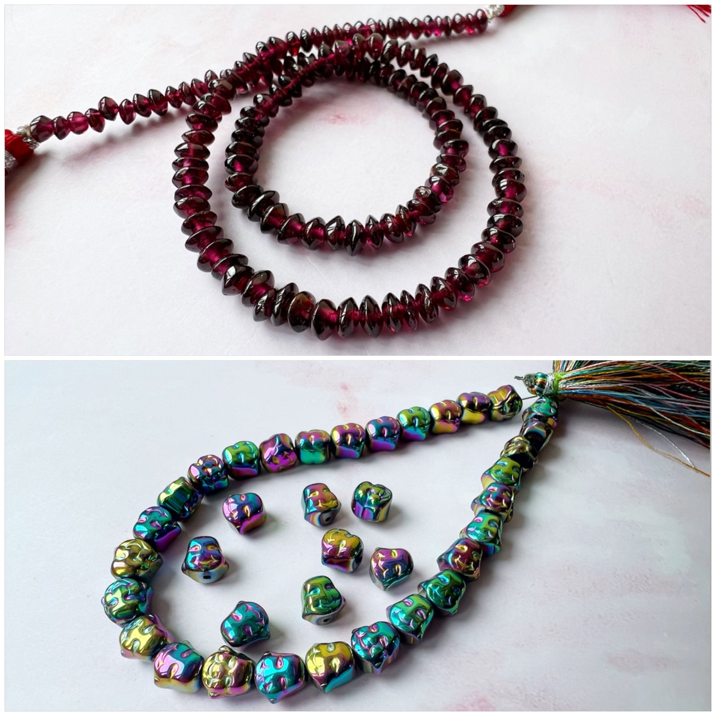 GOLD - Garnet Customisable bracelets