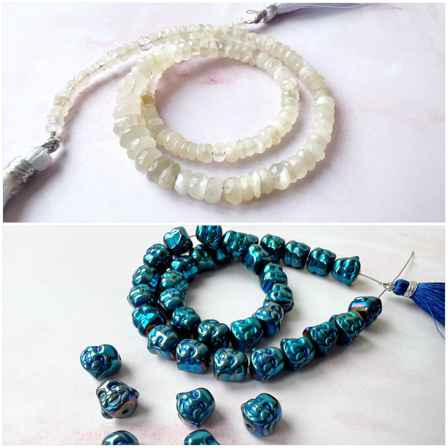 GOLD - White Moonstone Customisable bracelets