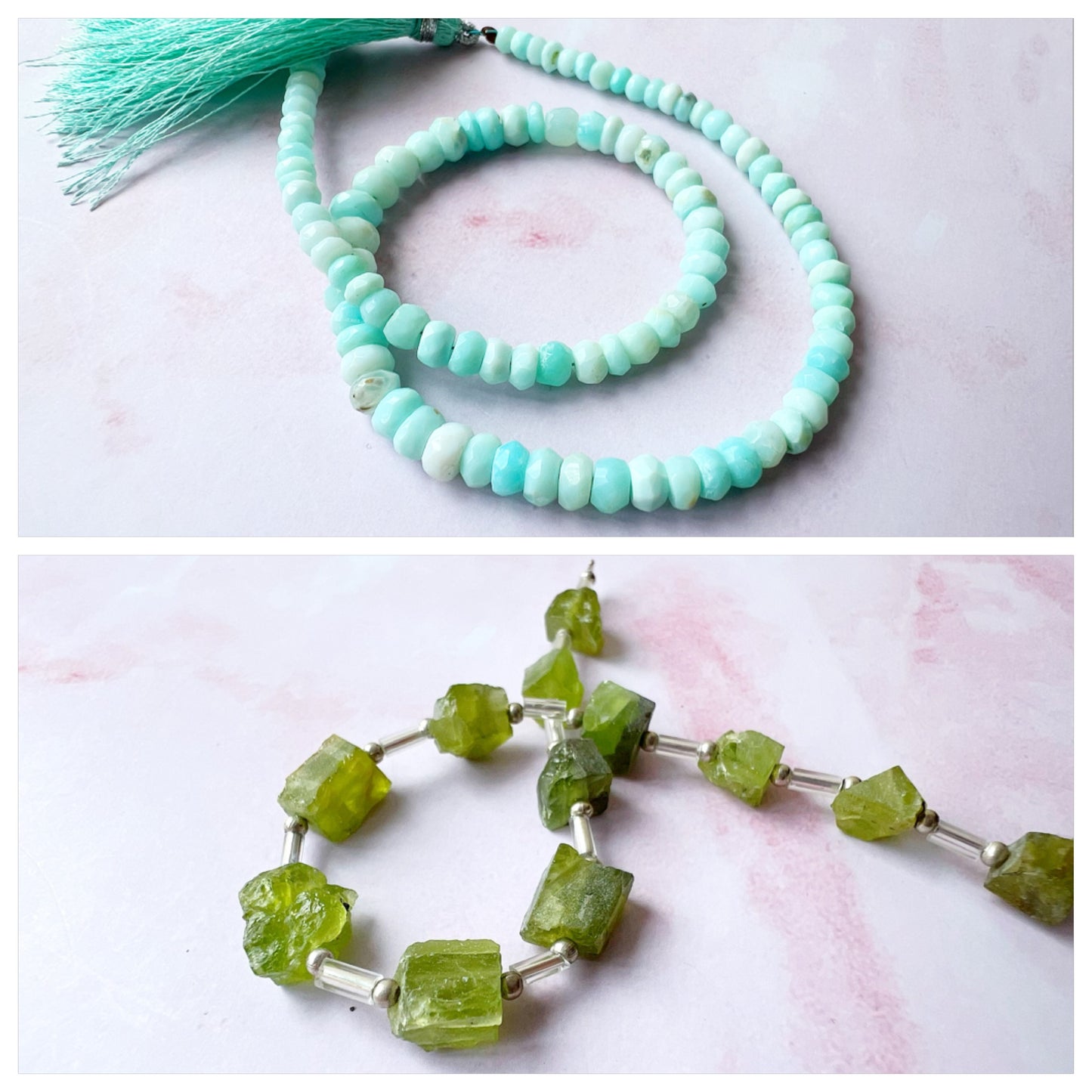 GOLD - Peruvian Opal Customisable bracelets - adjustable