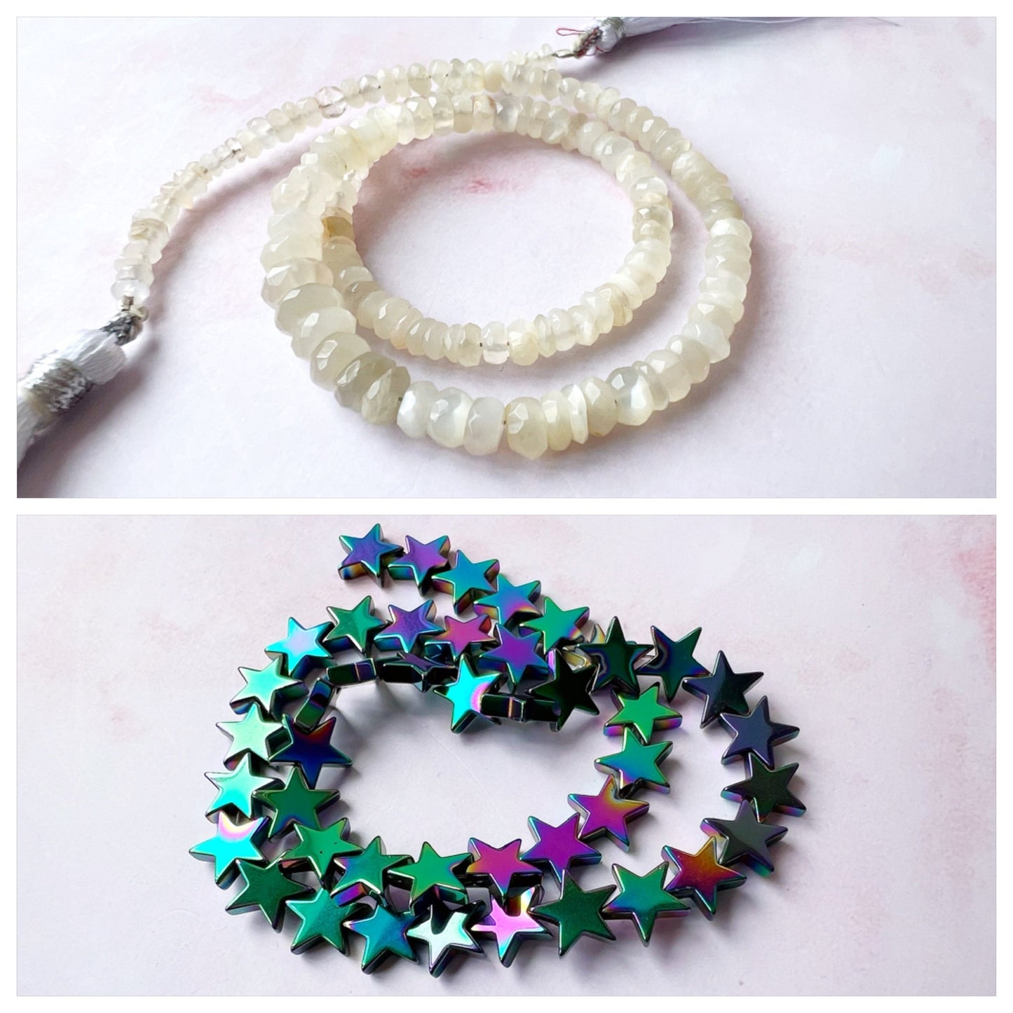 SILVER - White Moonstone Customisable bracelets