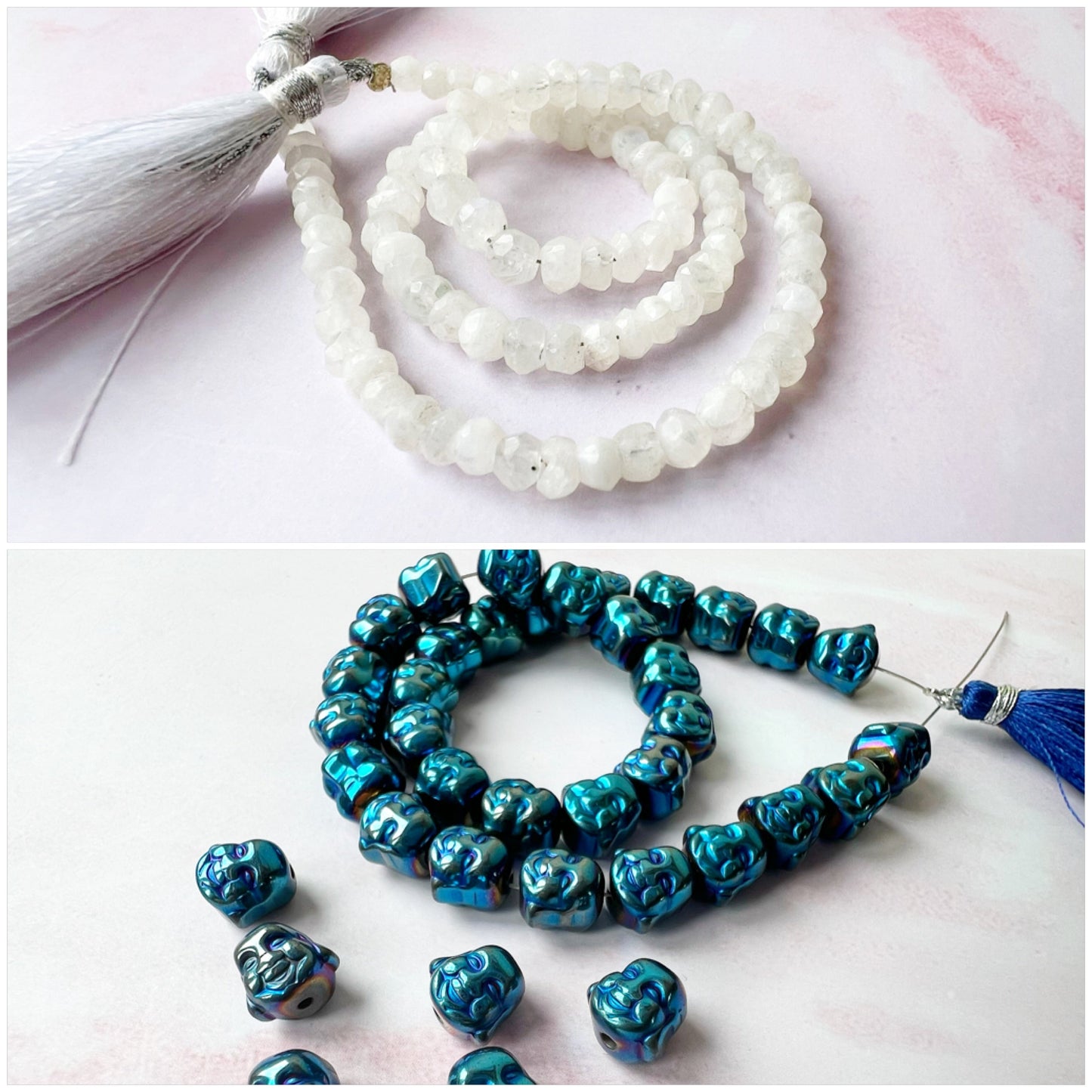 GOLD - Rainbow Moonstone Customisable bracelets