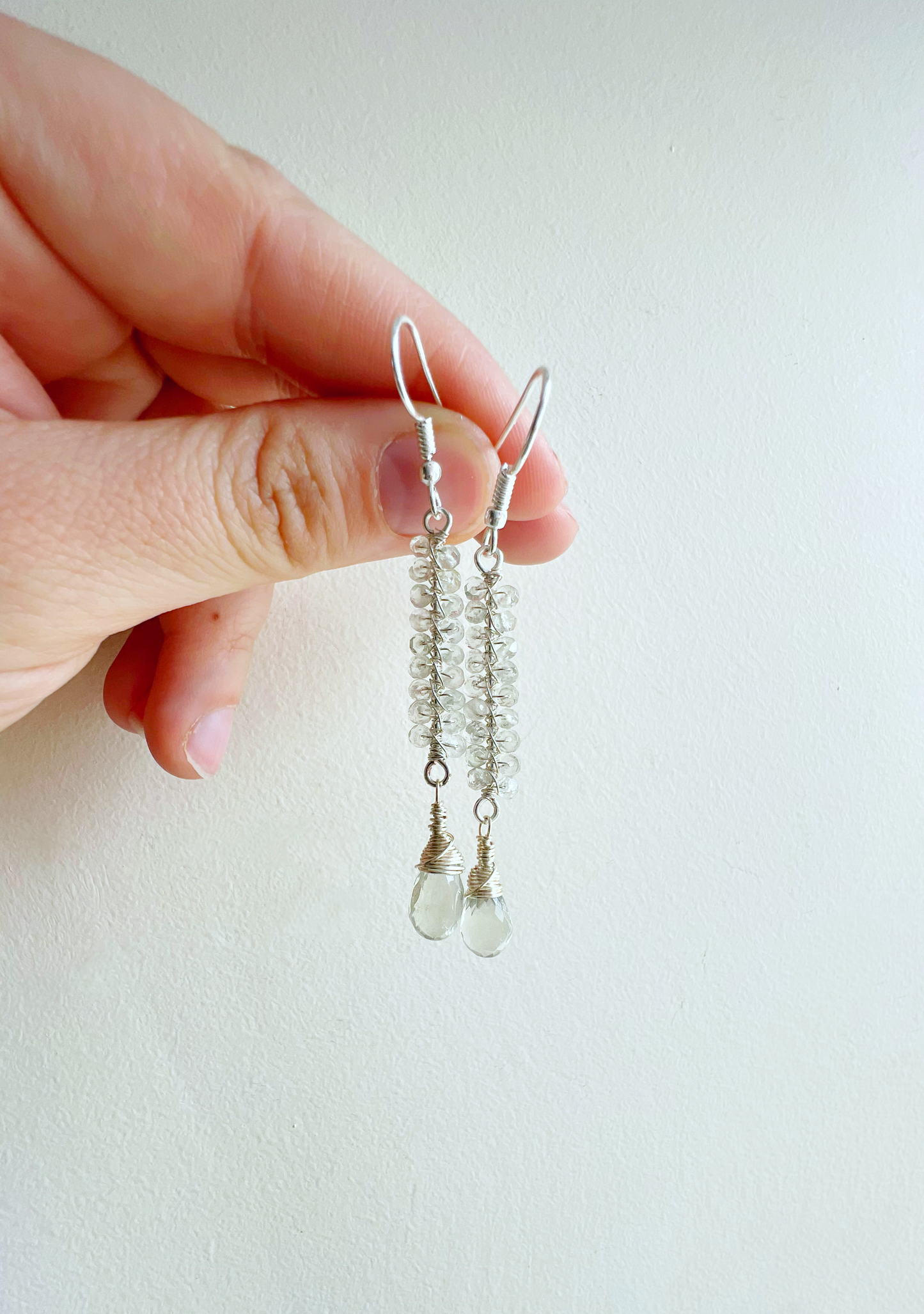 Prasiolite (Green Amethyst) Earrings