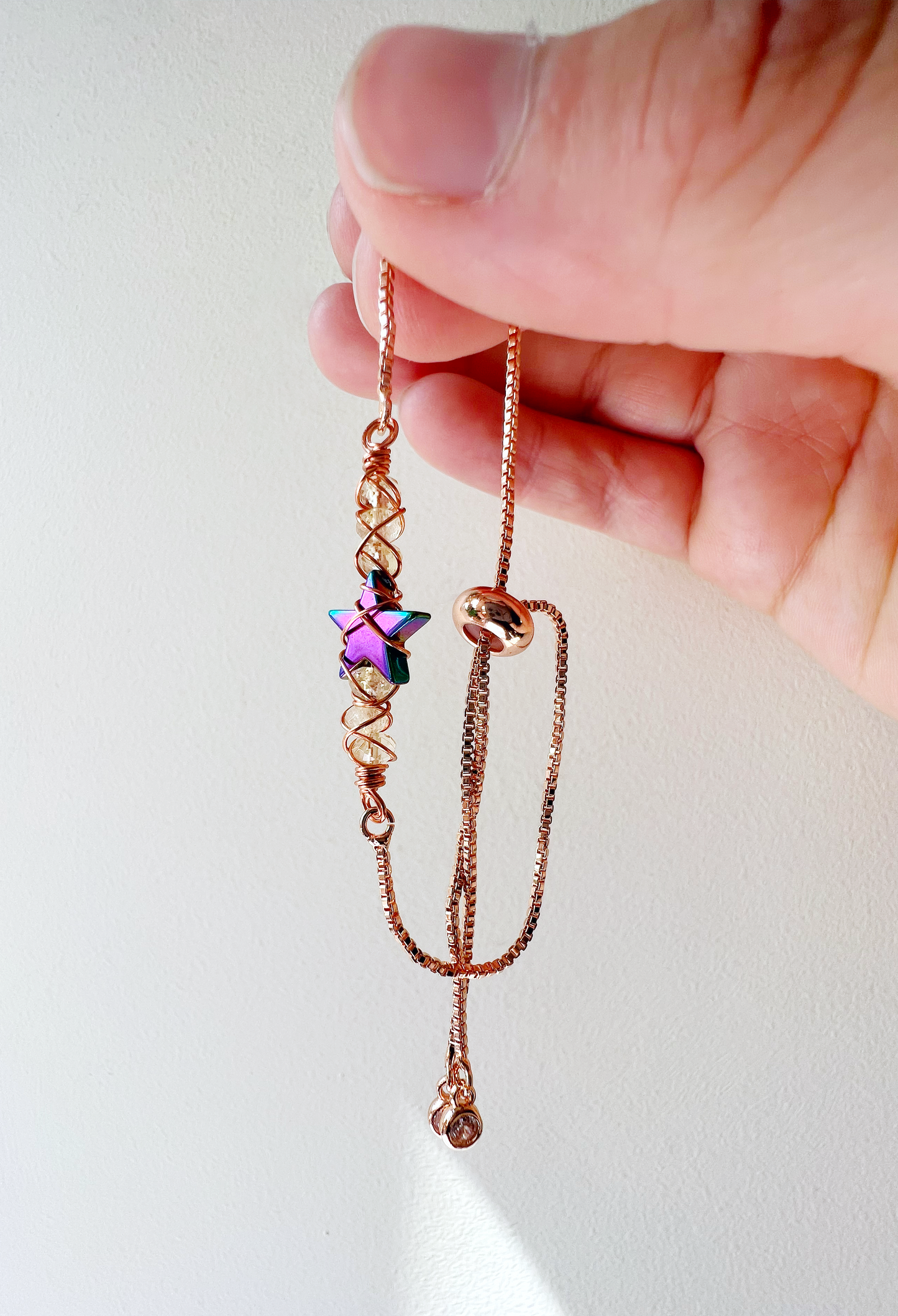 ROSE GOLD - Citrine Customisable bracelets