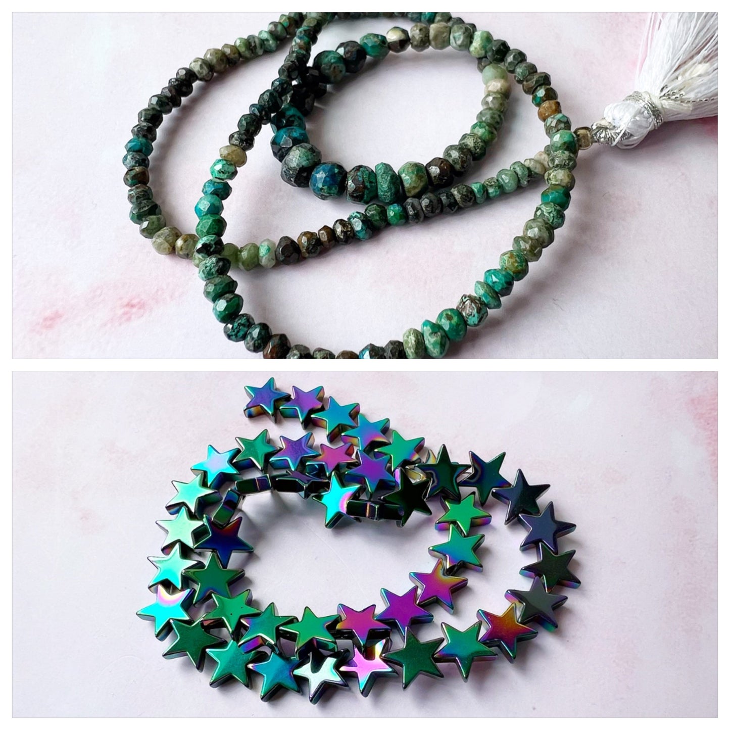 ROSE GOLD - Chrysocolla Customisable bracelets