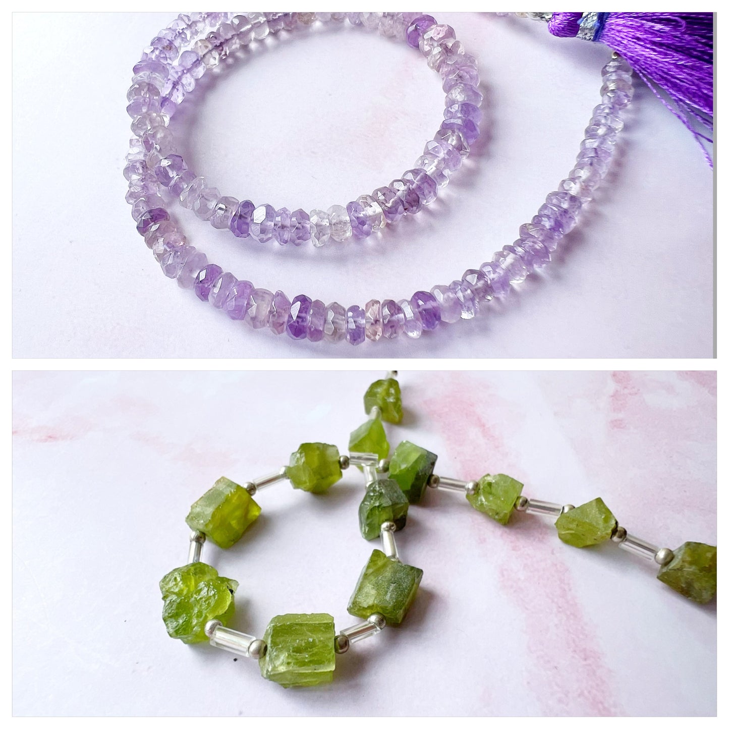 GOLD - Pink Amethyst Customisable bracelets