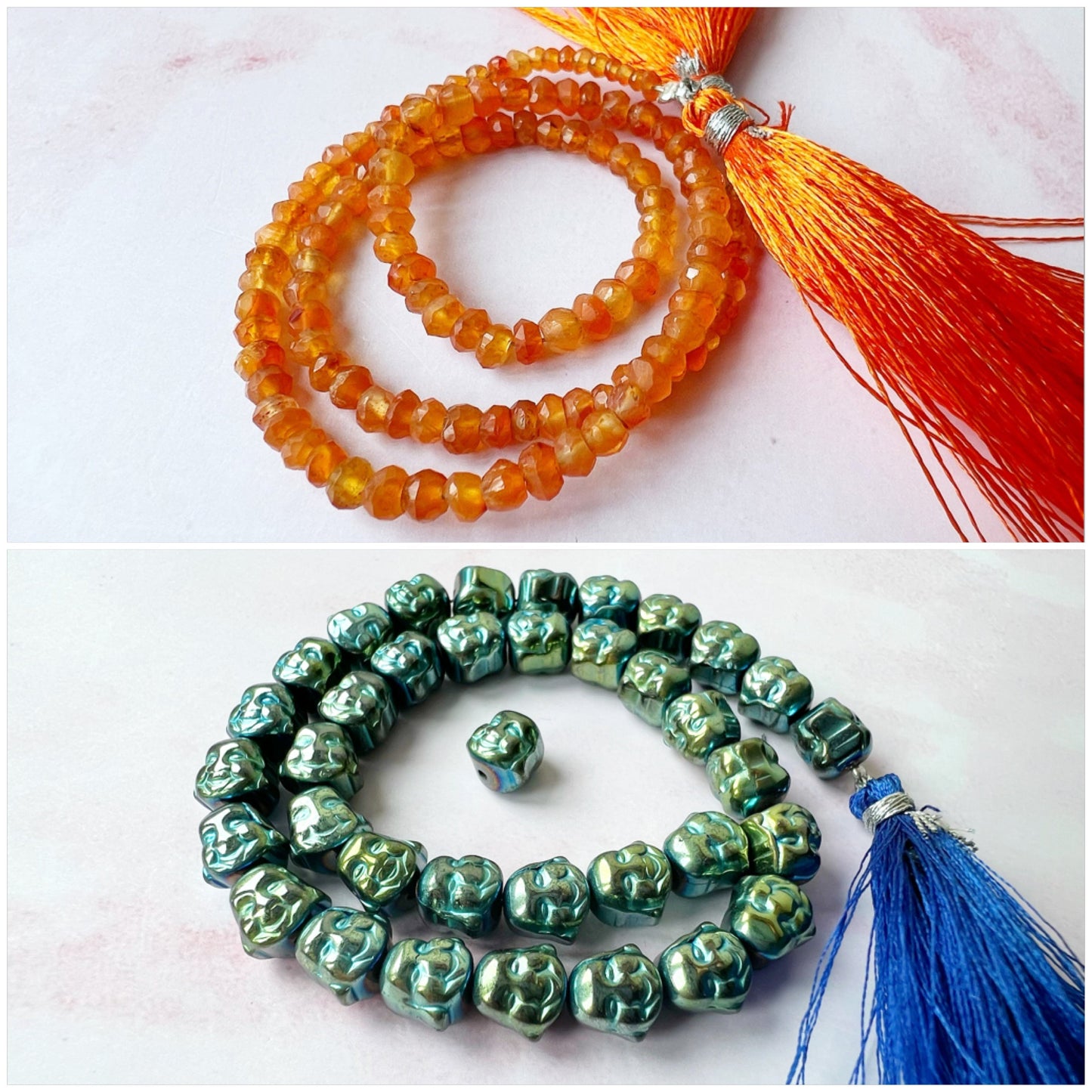 SILVER - Carnelian Customisable bracelets