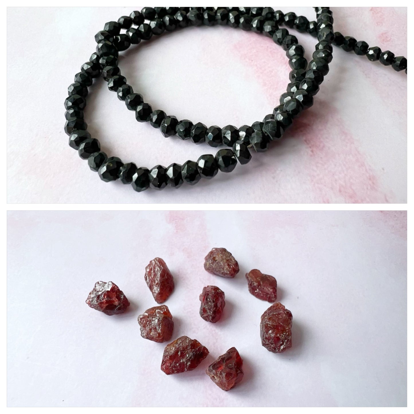 ROSE GOLD - Black Spinel Customisable bracelets