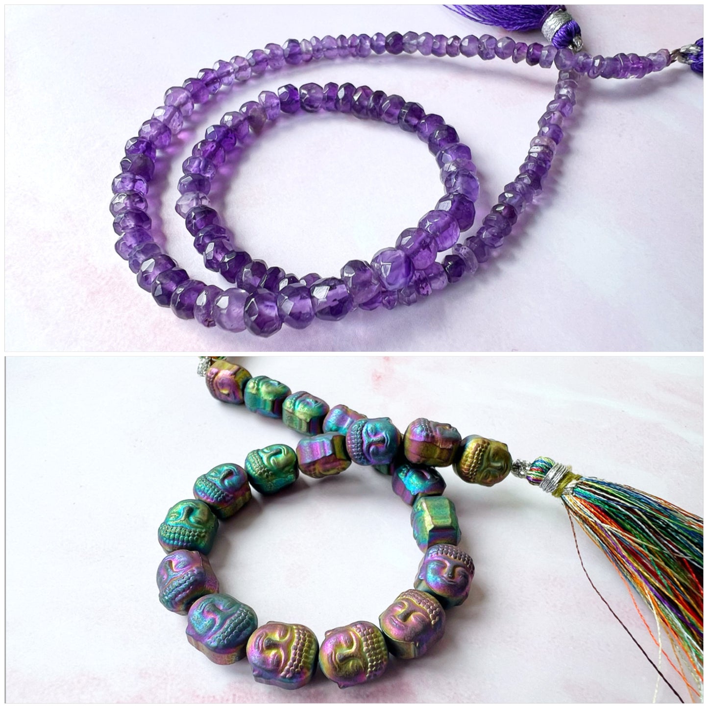 GOLD - Amethyst Customisable bracelets - adjustable