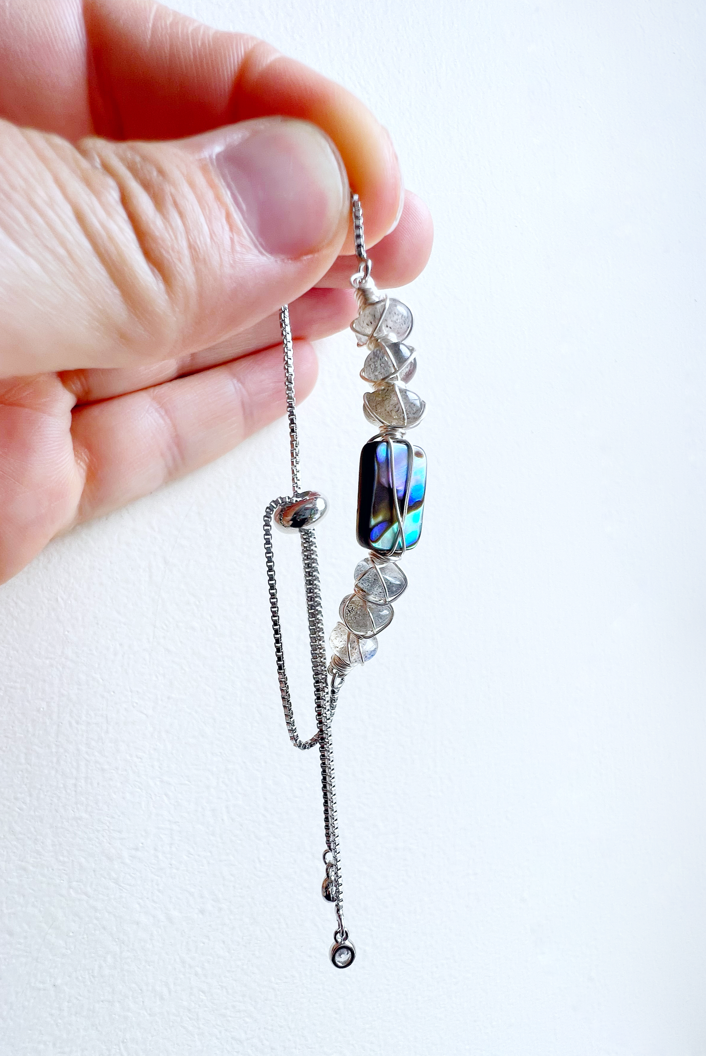 Abalone Summer Collection - labradorite bracelet