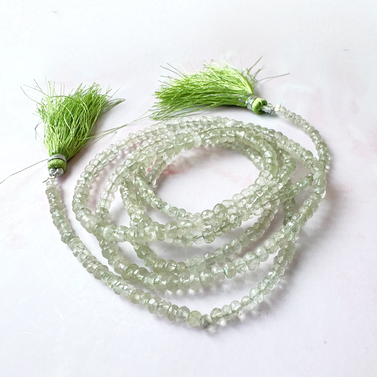 GOLD - Green Amethyst (Prasiolite) Customisable bracelets