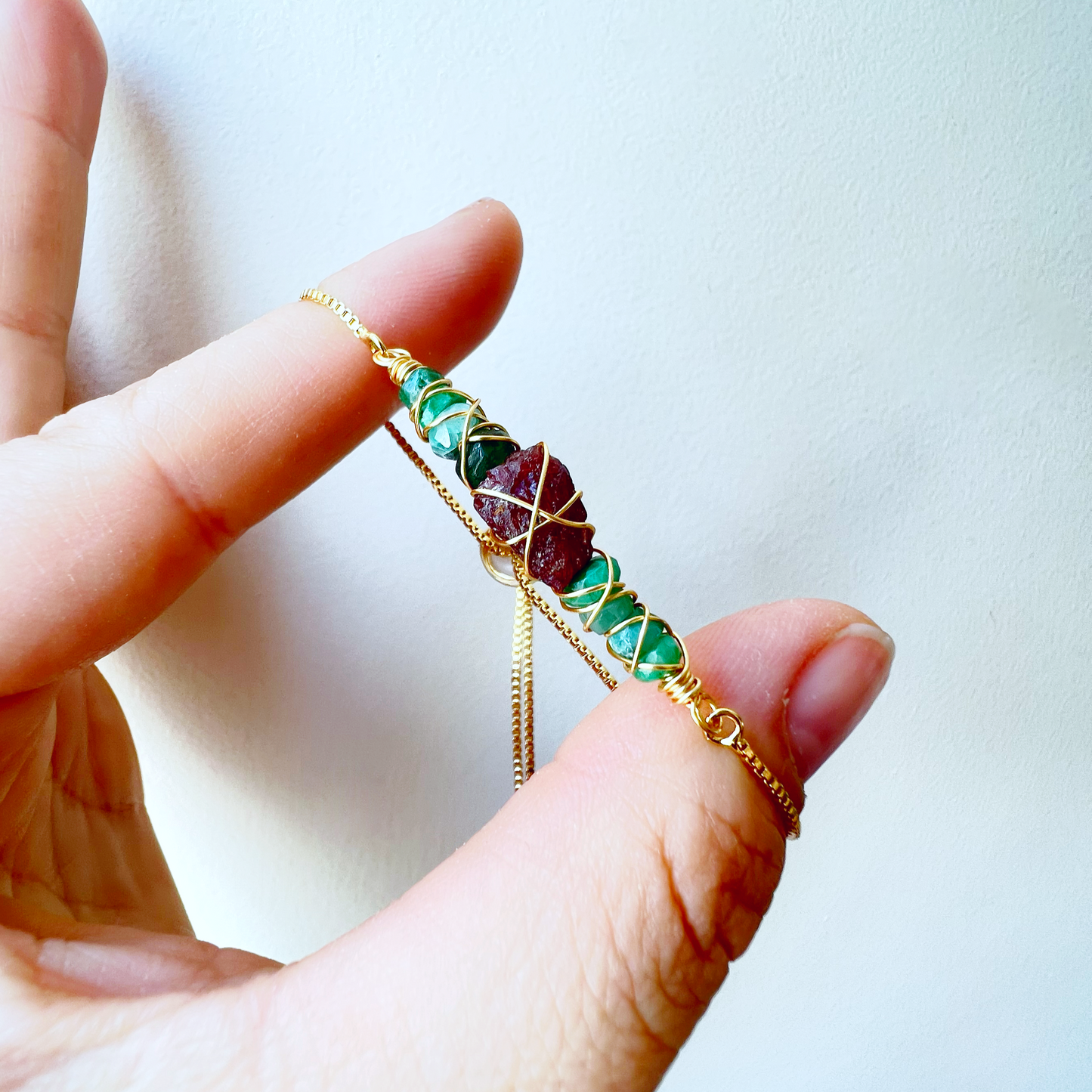GOLD - Emerald Customisable bracelets