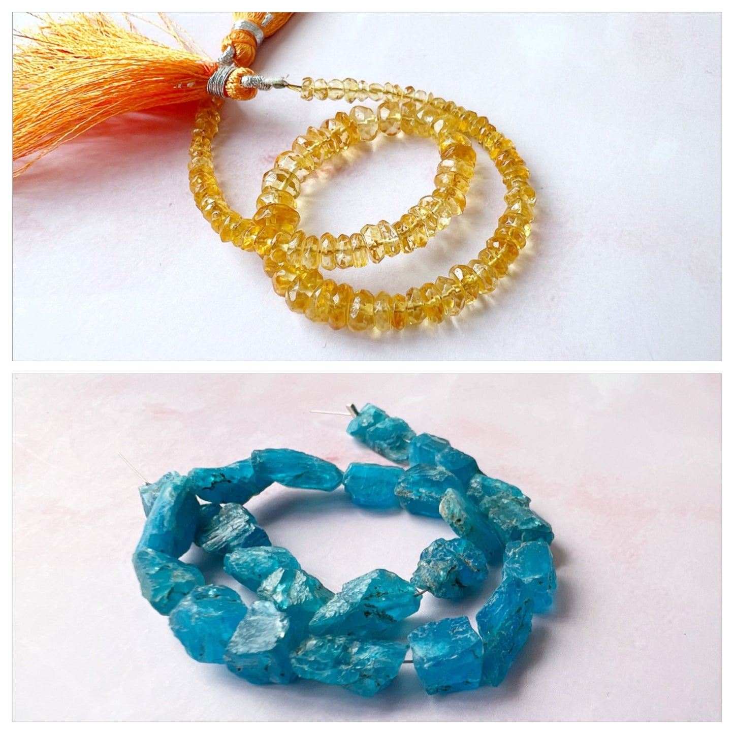 SILVER - Citrine Customisable bracelets