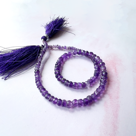 GOLD - Amethyst Customisable bracelets - adjustable
