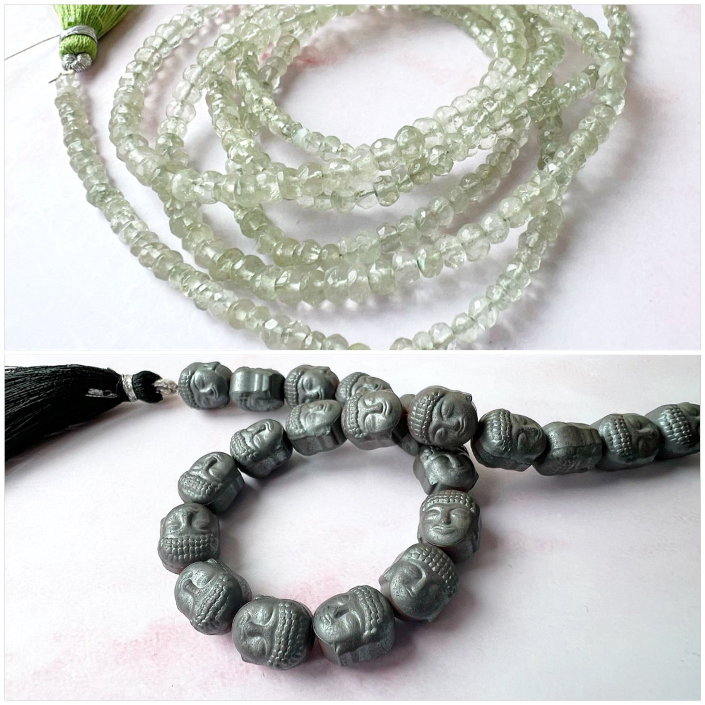 ROSE GOLD - Green Amethyst (Prasiolite) Customisable bracelets