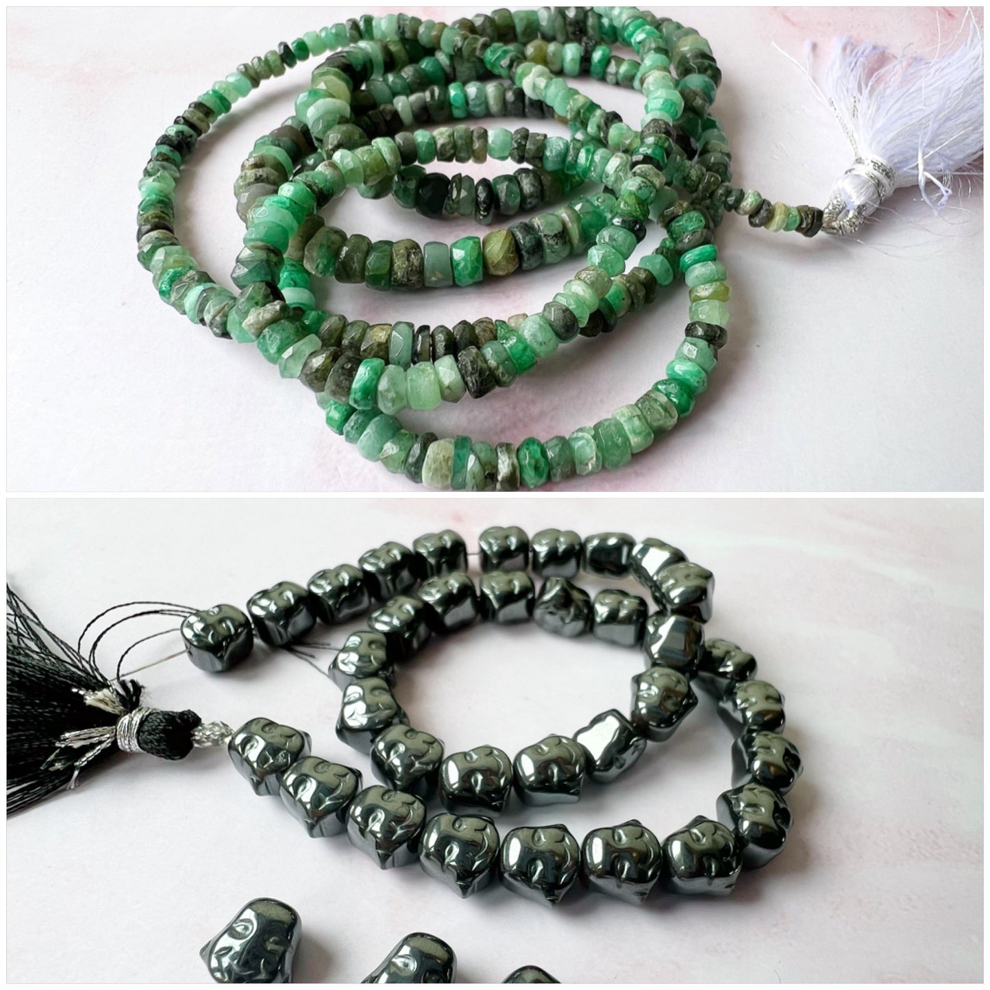 SILVER - Emerald Customisable bracelets