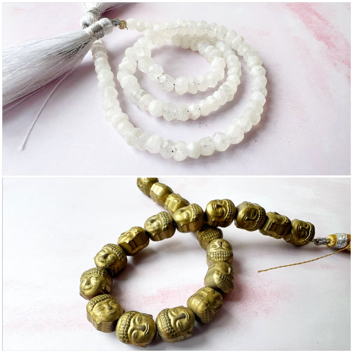 GOLD - Rainbow Moonstone Customisable bracelets