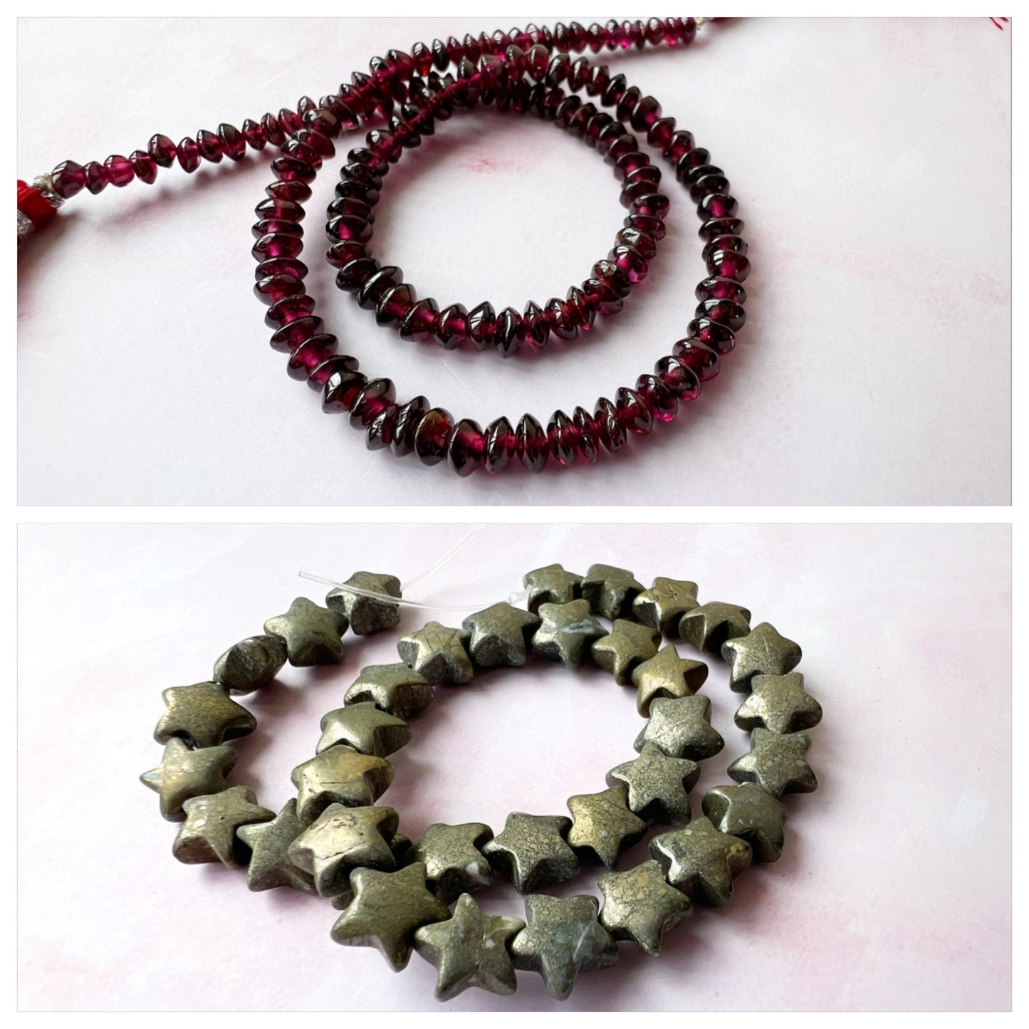 GOLD - Garnet Customisable bracelets
